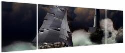 Mivali Tablou - Vapor în furtună, din trei bucăți 170x50 cm (V023583V17050)