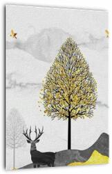 Mivali Tablou cu cerbi pictați, dintr-o bucată 30x40 cm (V022180V3040)
