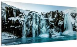 Mivali Tablou cu cascade înghețate, dintr-o bucată 100x40 cm (V020230V10040)