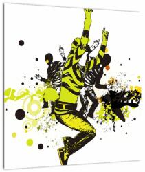 Mivali Tablou pe sticlă - Street dance, dintr-o bucată 40x40 cm pe sticlă (V023542V4040GD)