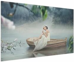 Mivali Tablou - Femeia pe barcă, dintr-o bucată 150x100 cm (V023256V150100)