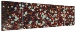 Mivali Tablou cu floare de nu mă uita, din trei bucăți 170x50 cm (V020811V17050)