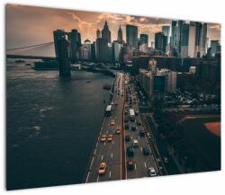 Mivali Tablou cu Manhattan, dintr-o bucată 100x70 cm (V021377V10070)