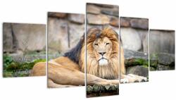 Mivali Tablou cu leu, din cinci bucăți 150x80 cm (V021390V150805PCS)
