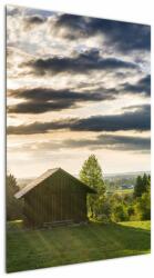 Mivali Tablou cabana în pădure, dintr-o bucată 60x90 cm (V020263V6090)