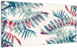 Mivali Tablou pe sticlă - Frunze tropicale, dintr-o bucată 100x50 cm pe sticlă (V022517V10050GD)