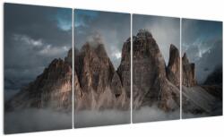 Mivali Tablou - Trei Dinți, Dolomiți Italieni, din patru bucăți 160x80 cm (V021677V16080)