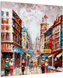 Mivali Tablou - Hong Kong, pictură în ulei, dintr-o bucată 50x50 cm (V023099V5050)