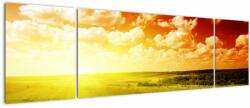 Mivali Tablou cu luncă cu soarele strălucitor, din trei bucăți 170x50 cm (V021174V17050)