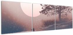 Mivali Tablou Perechea îndrăgostită, din trei bucăți 150x50 cm (V023217V15050)