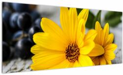 Mivali Tablou cu flori galbene, dintr-o bucată 100x40 cm (V020170V10040)