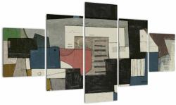 Mivali Tablou - Abstracție cubism, din cinci bucăți 125x70 cm (V023158V12570)