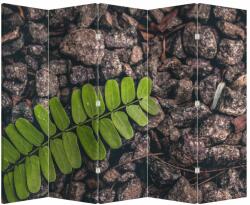 Mivali Paravan - Planta verde, din 5 bucăți, 210x170 cm (P020371P225180)