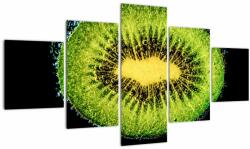 Mivali Tablou - detailu cu kiwi în apă, din cinci bucăți 125x70 cm (V020529V12570)