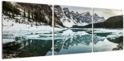 Mivali Tablou - lacul iarna, din trei bucăți 120x40 cm (V020181V12040)