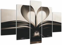 Mivali Tablou cu carte, din cinci bucăți 150x105 cm (V020456V150105)