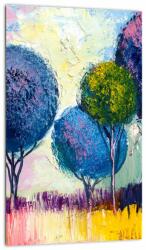 Mivali Tablou - Copaci, pictură în ulei, dintr-o bucată 20x30 cm (V023062V2030)