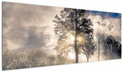 Mivali Tablou cu copac în ceață, dintr-o bucată 145x58 cm (V020378V14558)