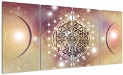 Mivali Tablou - Mandala cu elemente, din patru bucăți 160x80 cm (V022953V16080)