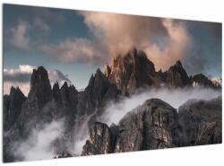 Mivali Tablou - Dolomiți Italieni ascunși în ceață, dintr-o bucată 120x70 cm (V021678V12070)