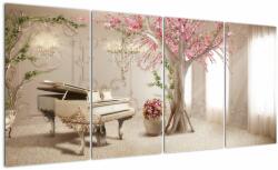 Mivali Tablou - Interior de vis cu pian, din patru bucăți 160x80 cm (V022800V16080)