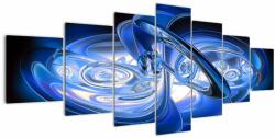 Mivali Tabloul abstract albastru, din șapte bucăți 210x100 cm (V020070V210100)
