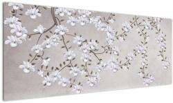 Mivali Tablou - Flori într-un peisaj gri, dintr-o bucată 145x58 cm (V022783V14558)