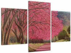 Mivali Tablou cu copaci înfloriți, din trei bucăți 90x60 cm (V022260V90603PCS)