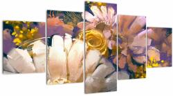 Mivali Tablou - Flori, din cinci bucăți 150x80 cm (V023206V150805PCS)