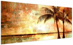 Mivali Tablou - Palmieri pe plajă, dintr-o bucată 200x100 cm (V023254V200100)
