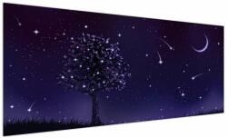 Mivali Tablou - Noaptea în ilustrație, dintr-o bucată 250x125 cm (V021953V250125)