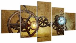 Mivali Tablou cu aparatele istorice ale ceasurilor, din cinci bucăți 150x80 cm (V021924V150805PCS)