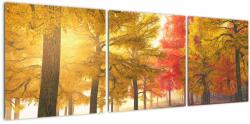 Mivali Tablou cu copaci toamna, din trei bucăți 120x40 cm (V020907V12040)