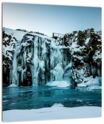 Mivali Tablou cu cascade înghețate, dintr-o bucată 30x30 cm (V020230V3030)