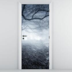 Mivali Fototapet pentru ușă - Drum în ceață (D022009D95205)