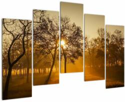 Mivali Tablou cu răsăsrit de soare, din cinci bucăți 125x90 cm (V020257V12590)