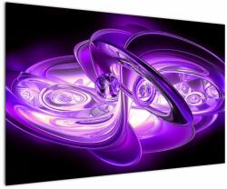 Mivali Tabloul fractalilor în violet, dintr-o bucată 120x80 cm (V020066V12080)