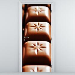 Mivali Fototapeta pentru ușă - pătrățele de cicolată (D014749D95205)