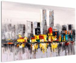 Mivali Tablou -Pictura orașului, dintr-o bucată 120x80 cm (V022023V12080)