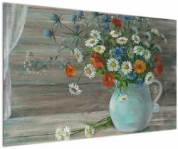 Mivali Tablou - Pictură în ulei, flori de câmp, dintr-o bucată 120x80 cm (V022943V12080)