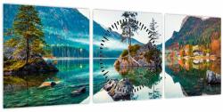 Mivali Tablou - Lacul Hintersee, Alpii Bavarezi, Austria (cu ceas), din trei bucăți 90x30 cm cu ceas (V022513V9030C)