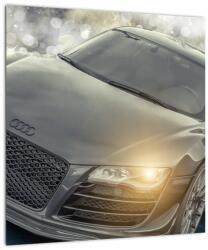Mivali Tablou pe sticlă cu Audi - gri, dintr-o bucată 40x40 cm pe sticlă (V020631V4040GD)