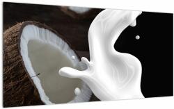 Mivali Tablou pe sticlă - laptele de cocos, dintr-o bucată 100x50 cm pe sticlă (V020051V10050GD)