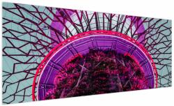 Mivali Tablou abstrac - crengi violete, dintr-o bucată 250x125 cm (V020821V250125)
