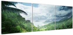 Mivali Tablou -Jungla din Seychelles, din trei bucăți 150x50 cm (V023373V15050)