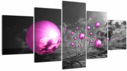 Mivali Tabloul bilelor roz, din cinci bucăți 150x80 cm (V020108V150805PCS)