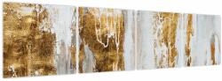 Mivali Tablou - Abstract auriu, din patru bucăți 160x40 cm (V023992V16040)