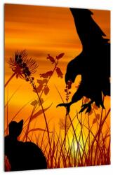Mivali Tablou cu silueta prădătorului, dintr-o bucată 30x40 cm (V020044V3040)