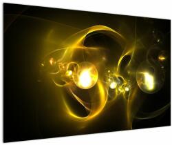 Mivali Tabloul abstract cu bile galbene, dintr-o bucată 120x80 cm (V020150V12080)