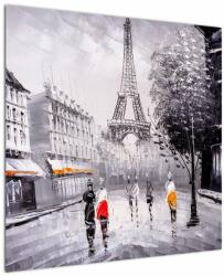 Mivali Tablou - Pictură în ulei, Paris, dintr-o bucată 70x70 cm (V023196V7070)